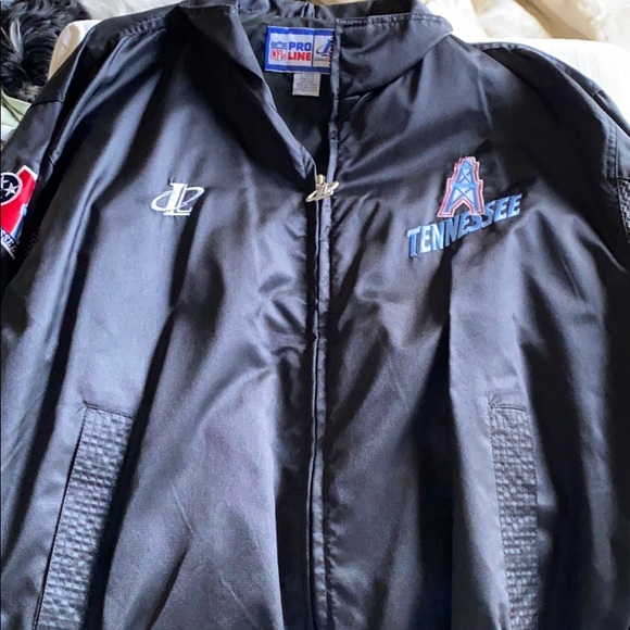 NFL Jackets & Coats Vintage Tennessee Oilers Bomber Jacket Poshmark